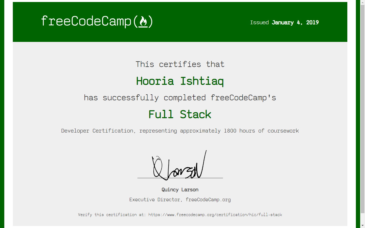 freeCodeCampCertificate