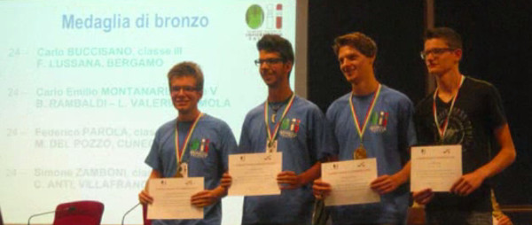 Premiazione di Federico Parola