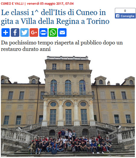 Le prime a Villa della Regina a Torino