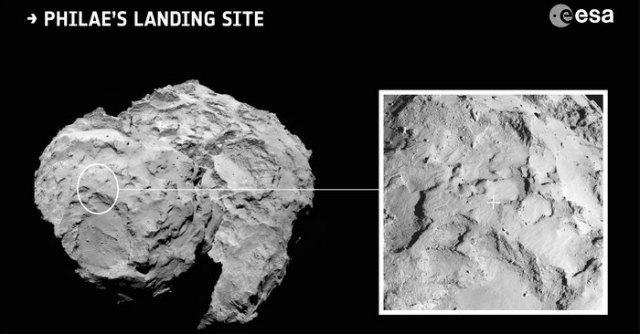 Sito di atterraggio per la sonda Rosetta